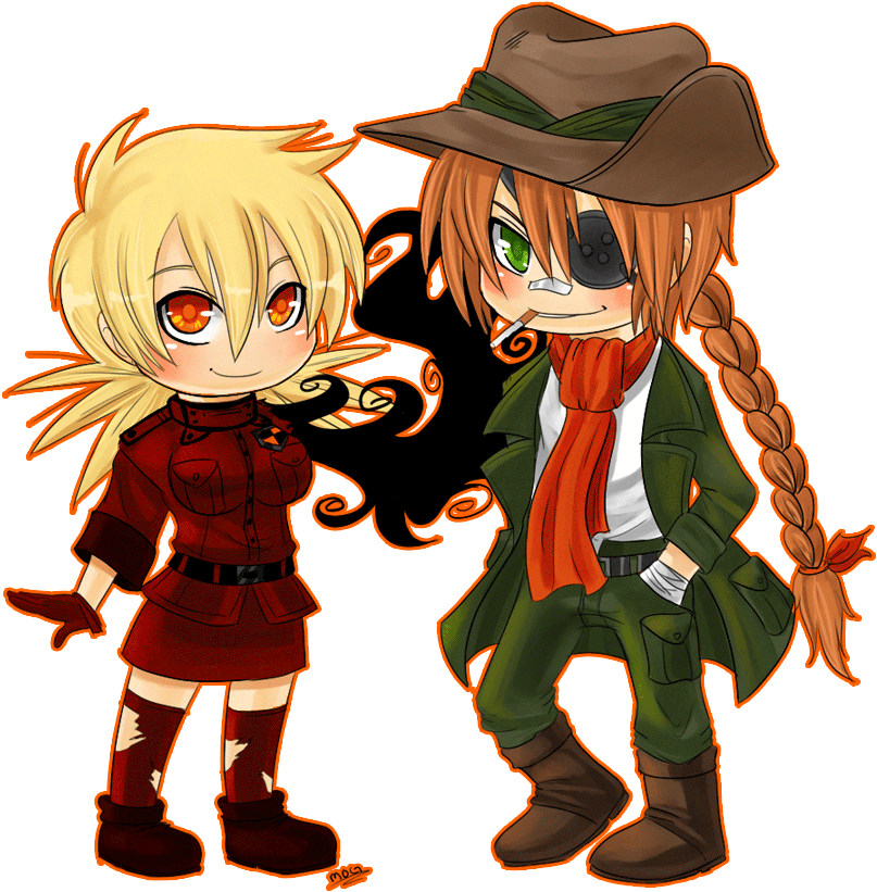 Seras And Pip By *chickenoverlord On Deviantart - Hellsing Ultimate Seras And Pip (900x900)