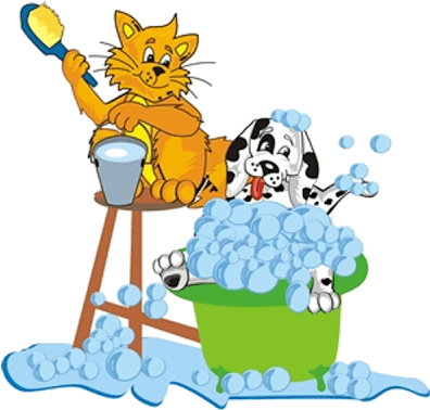 Dog Grooming Clipart - Animal Grooming Clip Art (400x400)