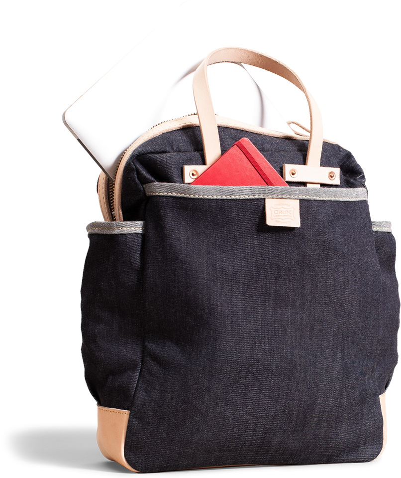 Orox Denim And Vegetable Tanned Leather Carryall - Tote Bag (1060x1060)