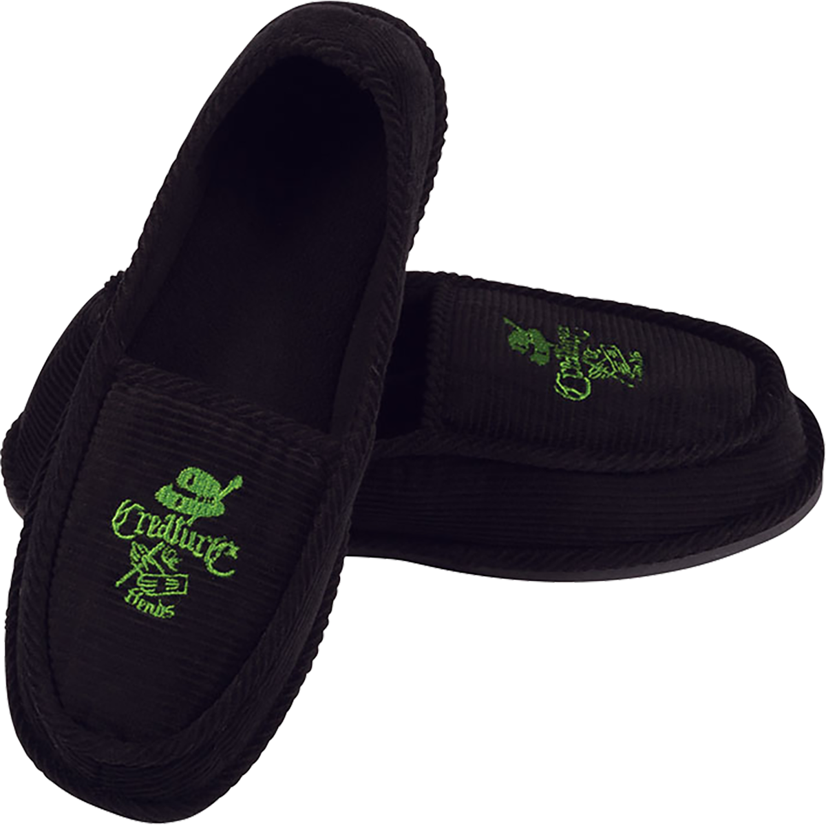 Creature Car Club Slip On Creepers Blk/grn Size - Slip-on Shoe (1200x1200)