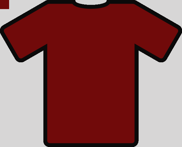 Shirt 1 Clip Art At Clker Football Clipart For T Shirts - Red T Shirt Template (600x486)