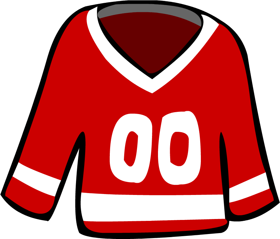 Image Old Red Hockey Jersey Png Club Penguin Wiki Fandom - Clip Art Hockey Jersey (943x766)