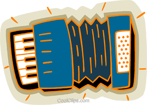 Accordion Royalty Free Vector Clip Art Illustration - Accordion Royalty Free Vector Clip Art Illustration (480x344)
