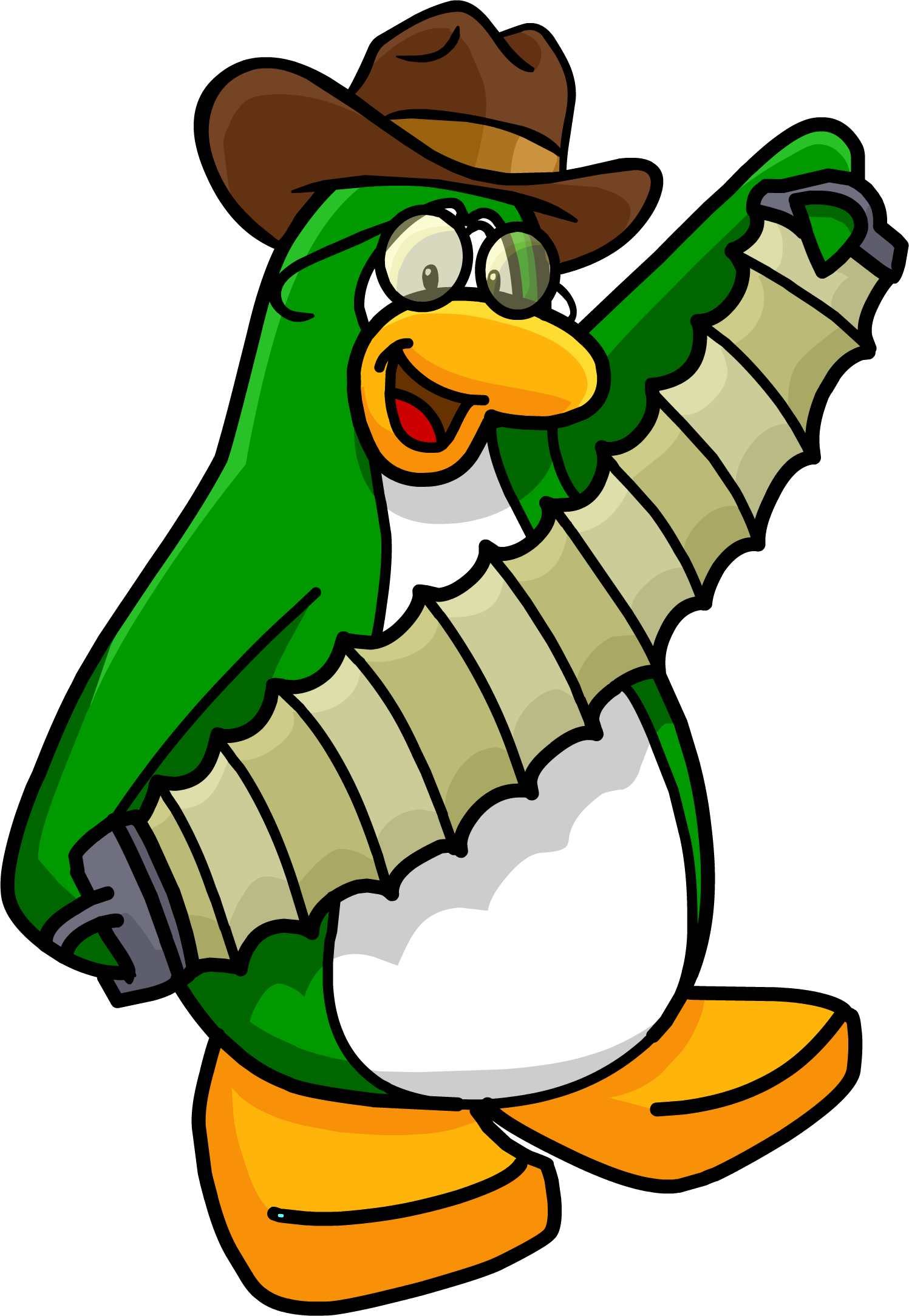 Petey's Accordian - Club Penguin Penguin Band (1497x2168)