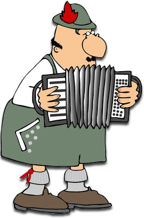 Accordion Players - Polka Clipart (333x435)