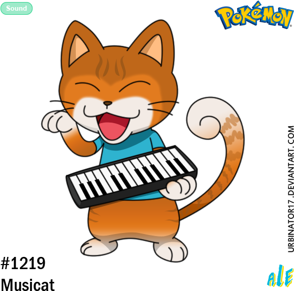 Musicat By Urbinator17 - Pokemon (600x600)