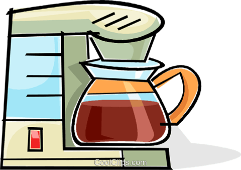 Coffee Machine Royalty Free Vector Clip Art Illustration - Clip Art (480x338)