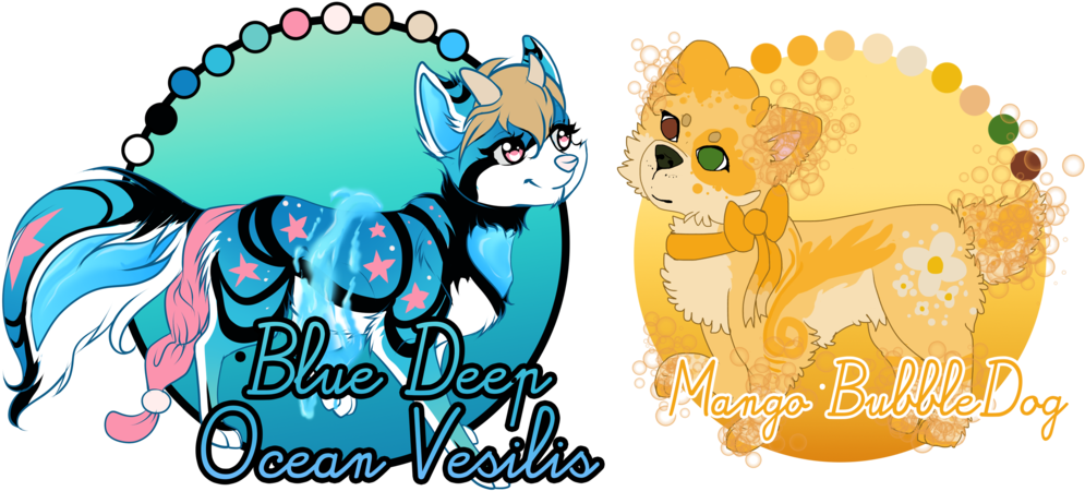 Bubbledog Vesilis Collab Auction Closed By Kyasarinn - Cartoon (1024x512)