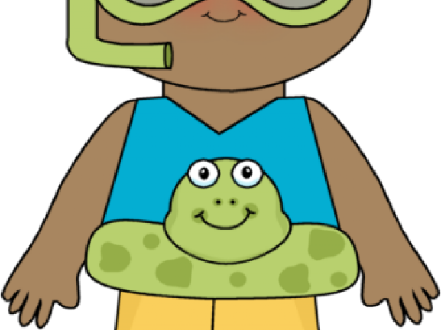 Kids Swimming Clipart - Summer Clothes Clipart (640x480)