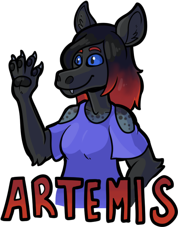 Artemis Badge By Lucheek - Cartoon (650x818)