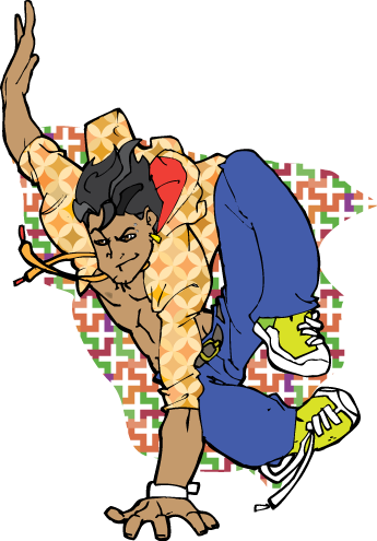 Parkour-boy By Zaruia - Cartoon (345x495)