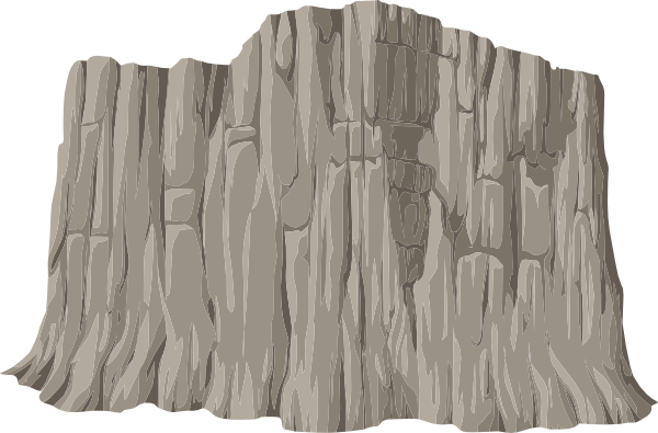 Cilff Clipart Mountain Cliff - Cliff Cip Art Png (600x395)
