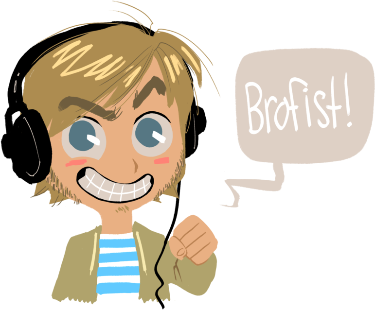 Pewdiepie Fan Art Transparent (1024x779)