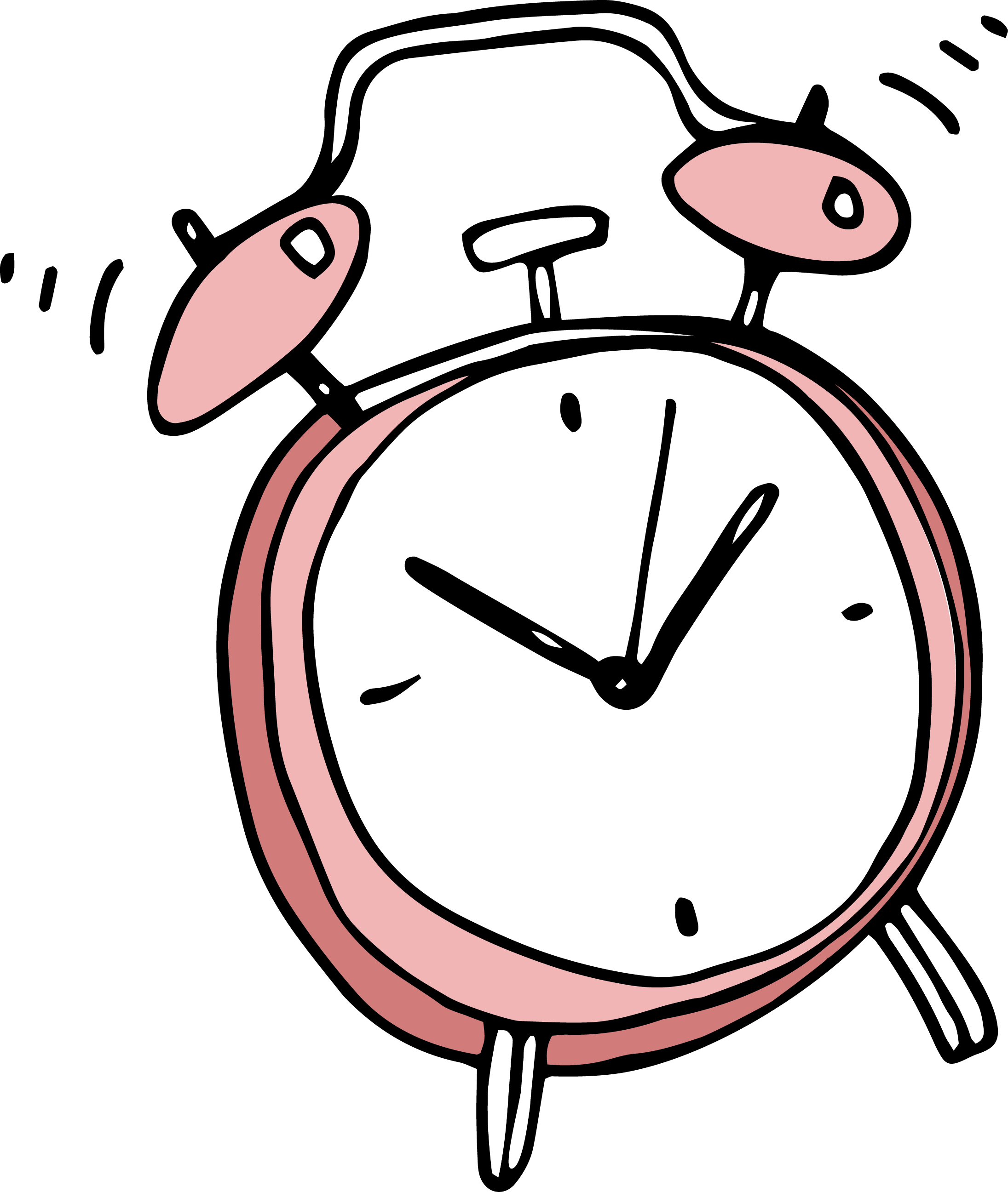 Alarm Clock Cartoon Clip Art - Alarm Clock Cartoon (2191x2593)