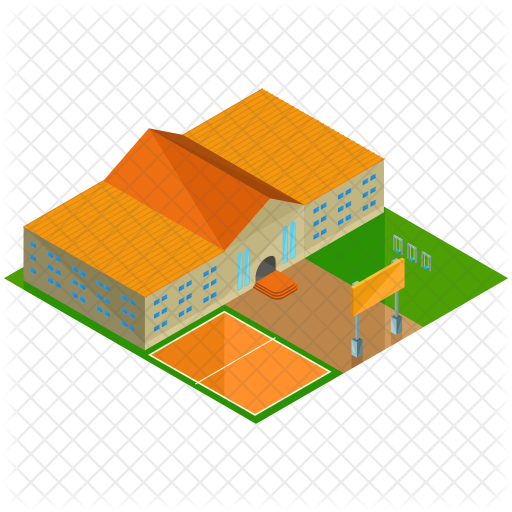 School Icon - Building (512x512)