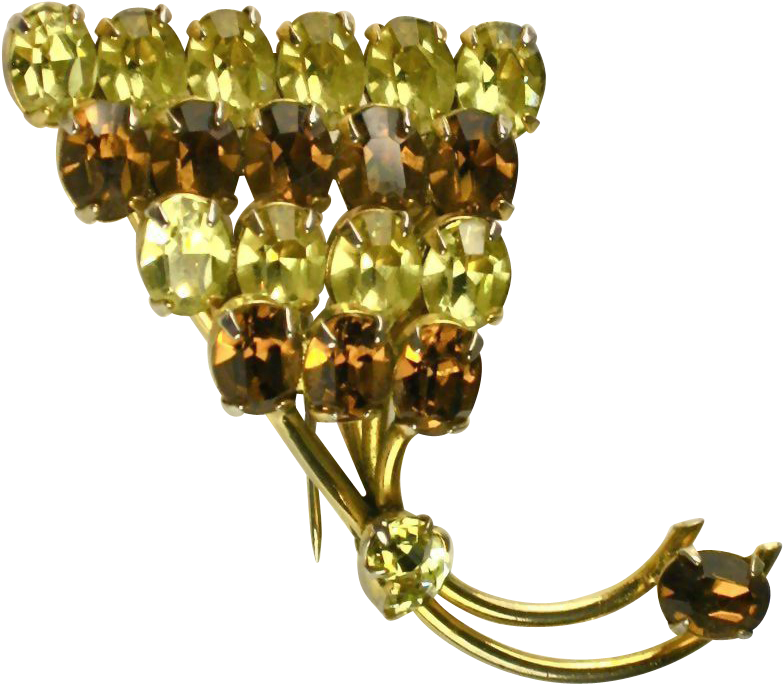 Sherman Jonquil & Topaz Color Rhinestone Flower Tiered - Crystal (782x782)