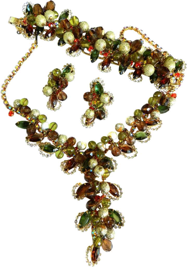 Massive Juliana Drippy Fall Colors Necklace Bracelet - Crystal (1024x1024)