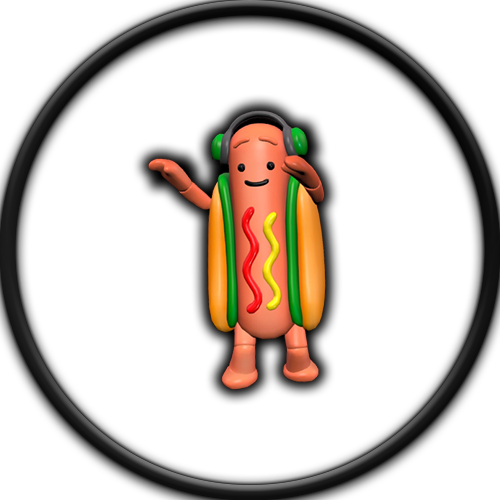 Dancing Hot Dog - Illustration (500x500)