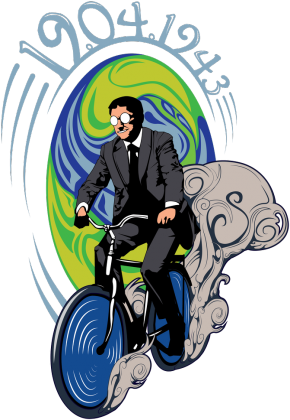 Bicycle Day Hofmann T-shirt Trippy Psychedelic Wilderness - Illustration (290x420)