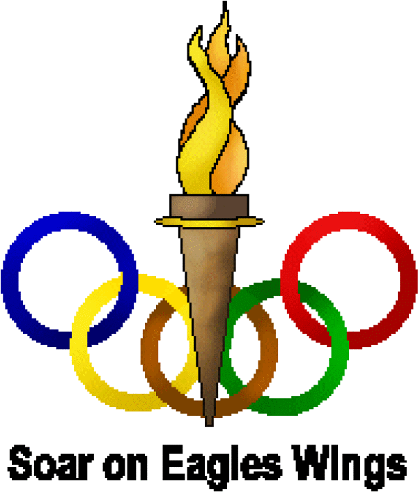 Olympic Sports Logo Clipart - Modern Olympics Symbols (640x755)