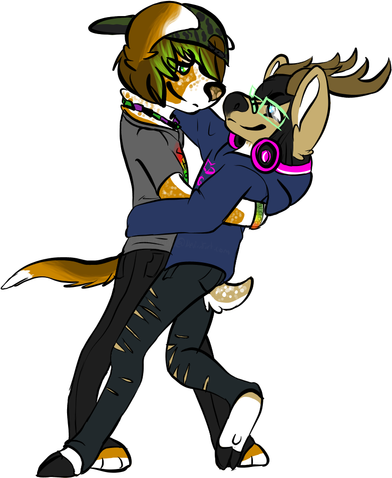 Gay Dance By Miniprius - Cartoon (800x1000)