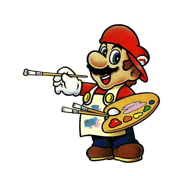 Artist Name - - Mario Paint Official Art (738x733)