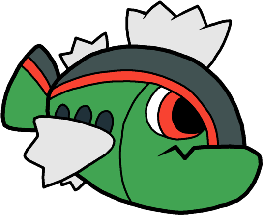 Basculin Red Pokedoll Art By Methuselah-alchemist - Basculin Red Pokedoll Art By Methuselah-alchemist (600x497)