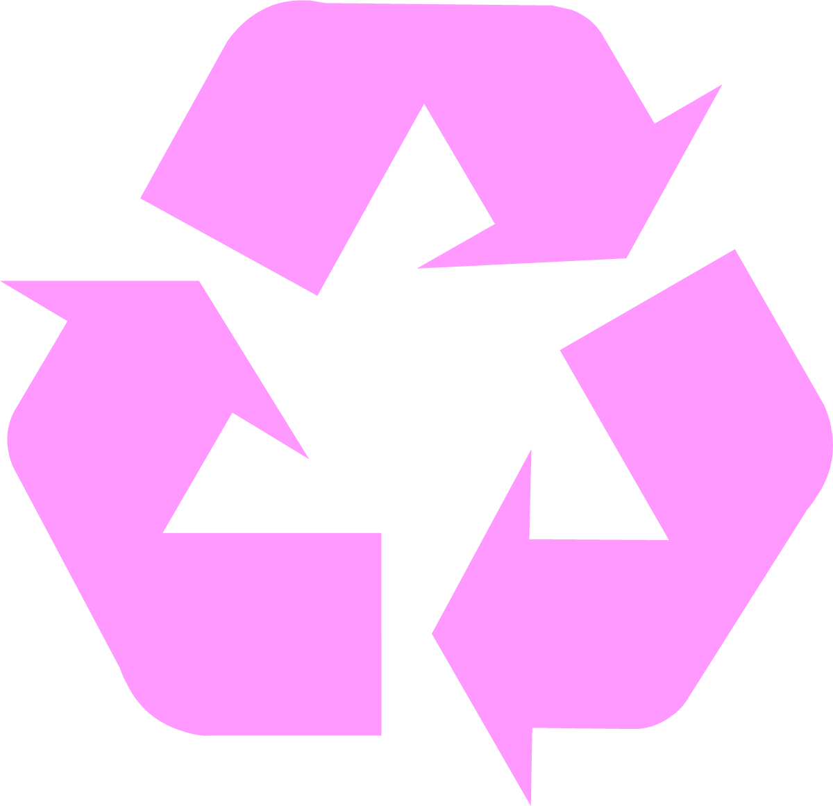 Pink Universal Recycling Symbol / Logo / Sign - Recycle Icon Pink Png (1200x1161)