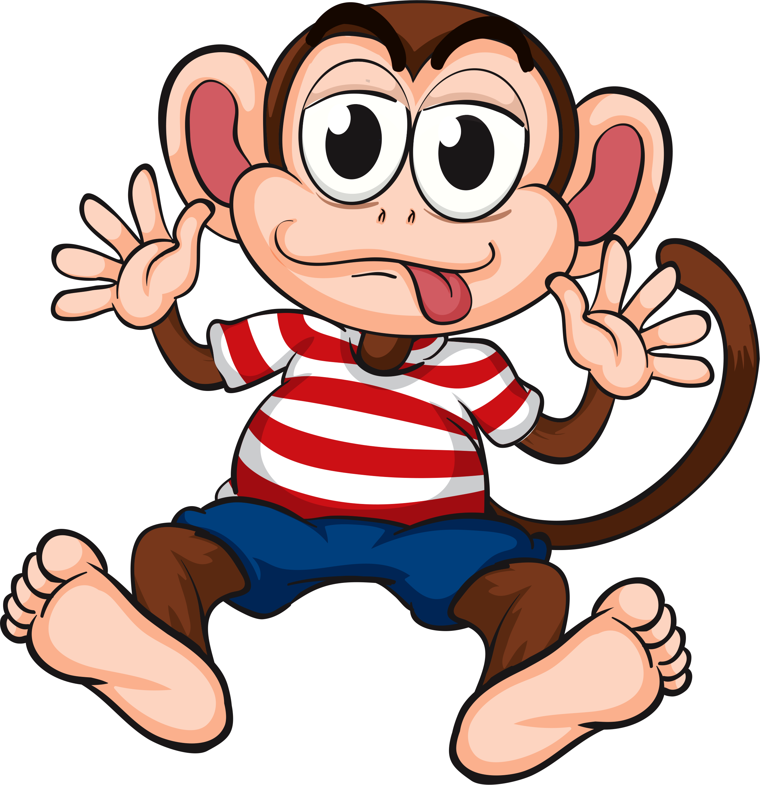 Funny Monkeys, Monkey Business, Clip Art, Monkeys, - Monkey Funny Cartoon (2473x2556)