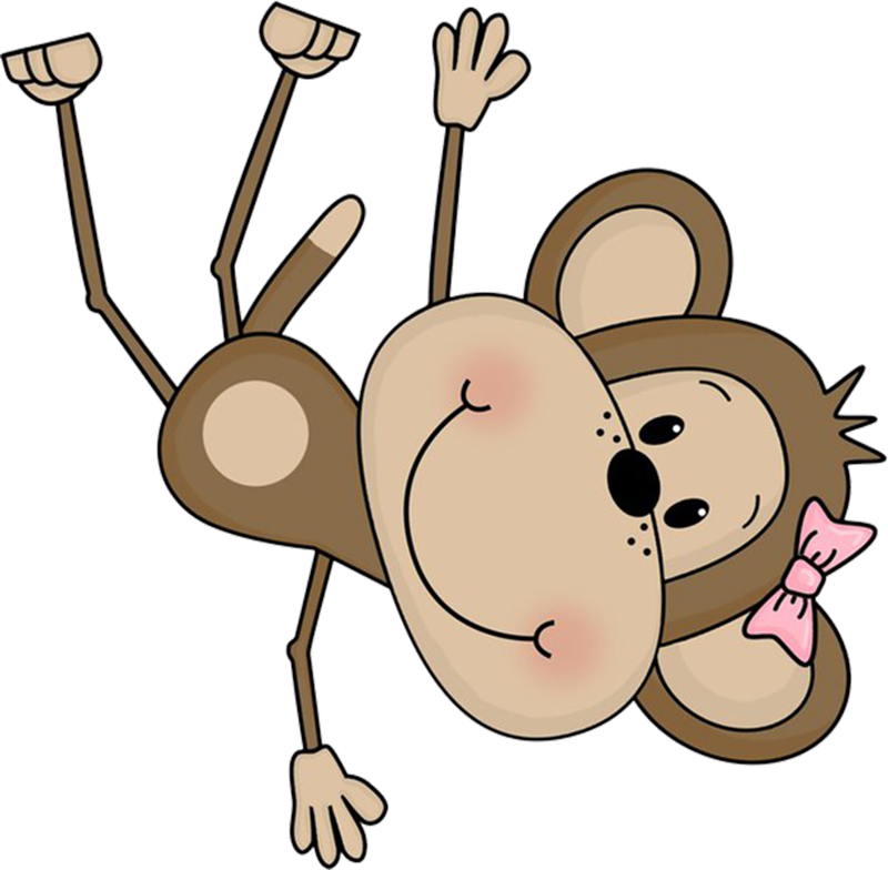 Яндекс - Фотки - Little Monkeys Clipart (800x784)