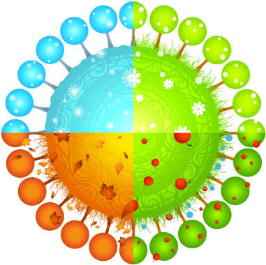Download Four Seasons Free Png Transparent Image And - Seasons In A Circle (400x392)