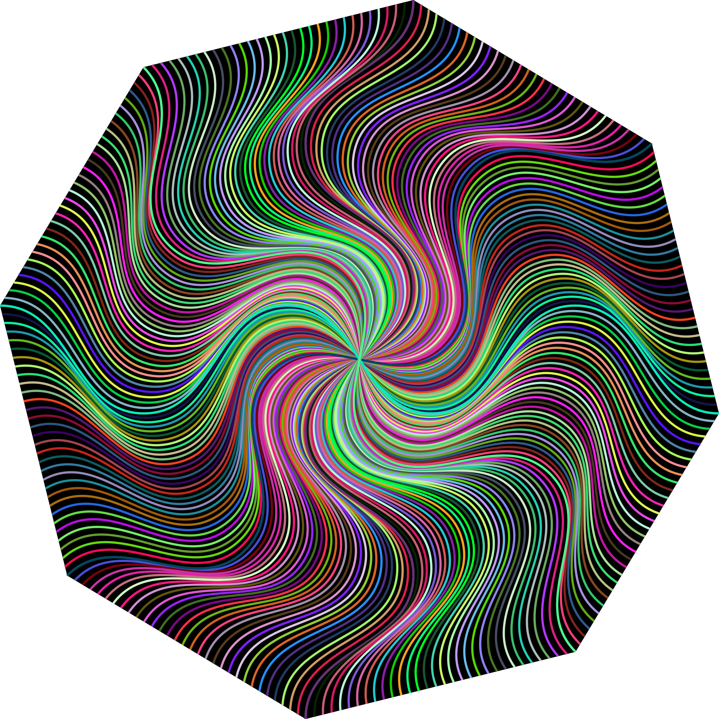 Pinwheel Line Art - Line Art (2340x2340)