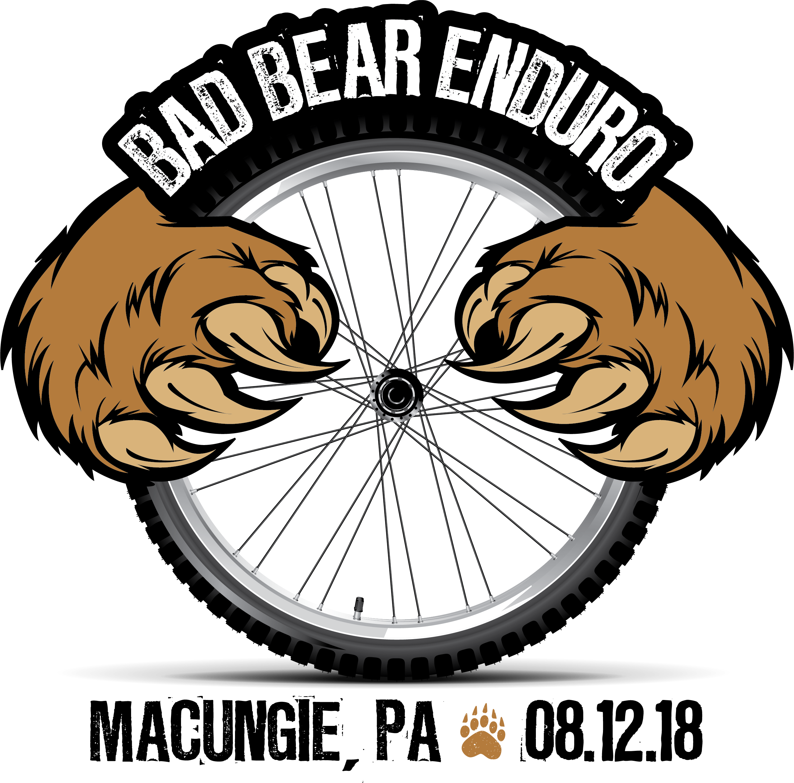 Bad Bear Enduro - Decal Stickers Angry Bear Motorbike Boat (10 X 8,96 (2544x2509)