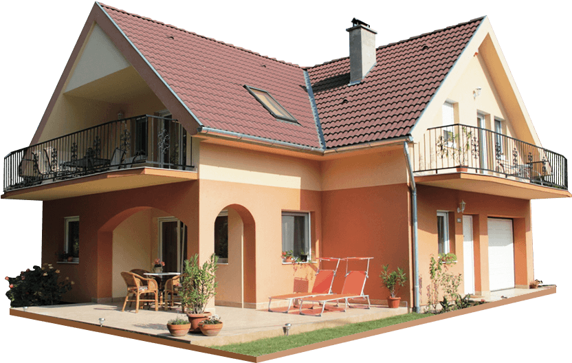 House From The Outside Png Image - House Png (843x531)