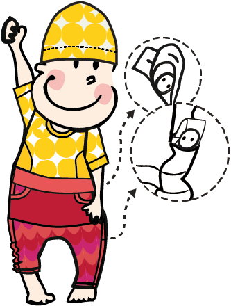Manymonths Eco Adjustable Kangaroo Pants - Cartoon (492x480)
