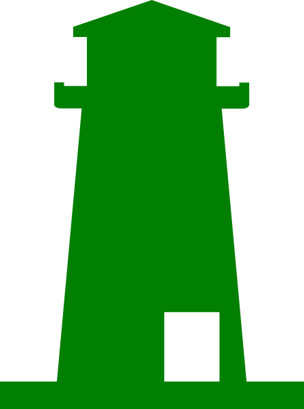 Green Lighthouse Png (444x596)