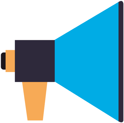 Flat Megaphone Flat Icon - Megaphone Clipart Transparent Background (512x512)