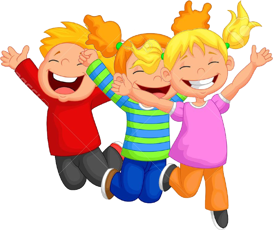 Kids Jumping Clipart Png For Kids - Happy Children Toys Clipart (911x755)