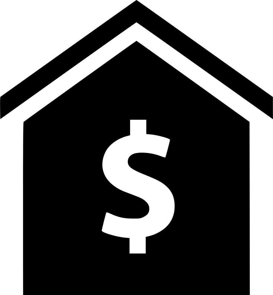 Real Estate Home Dollar Sign Pay Comments - Computer Money Icon Png (904x980)