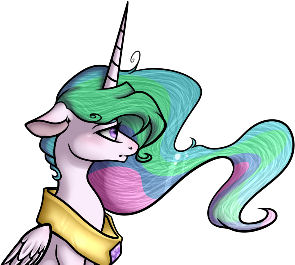 Z0mb1e-cat, Floppy Ears, Princess Celestia, Safe, Simple - Cartoon (1024x891)