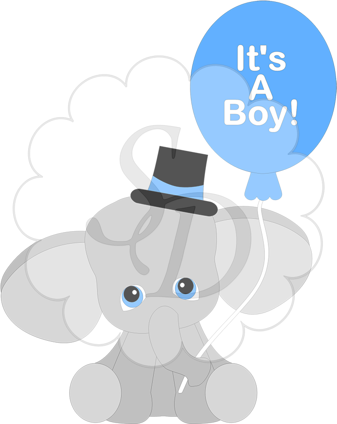 It's A Boy Or Girl Elephant - It's A Boy Elephant (900x900)
