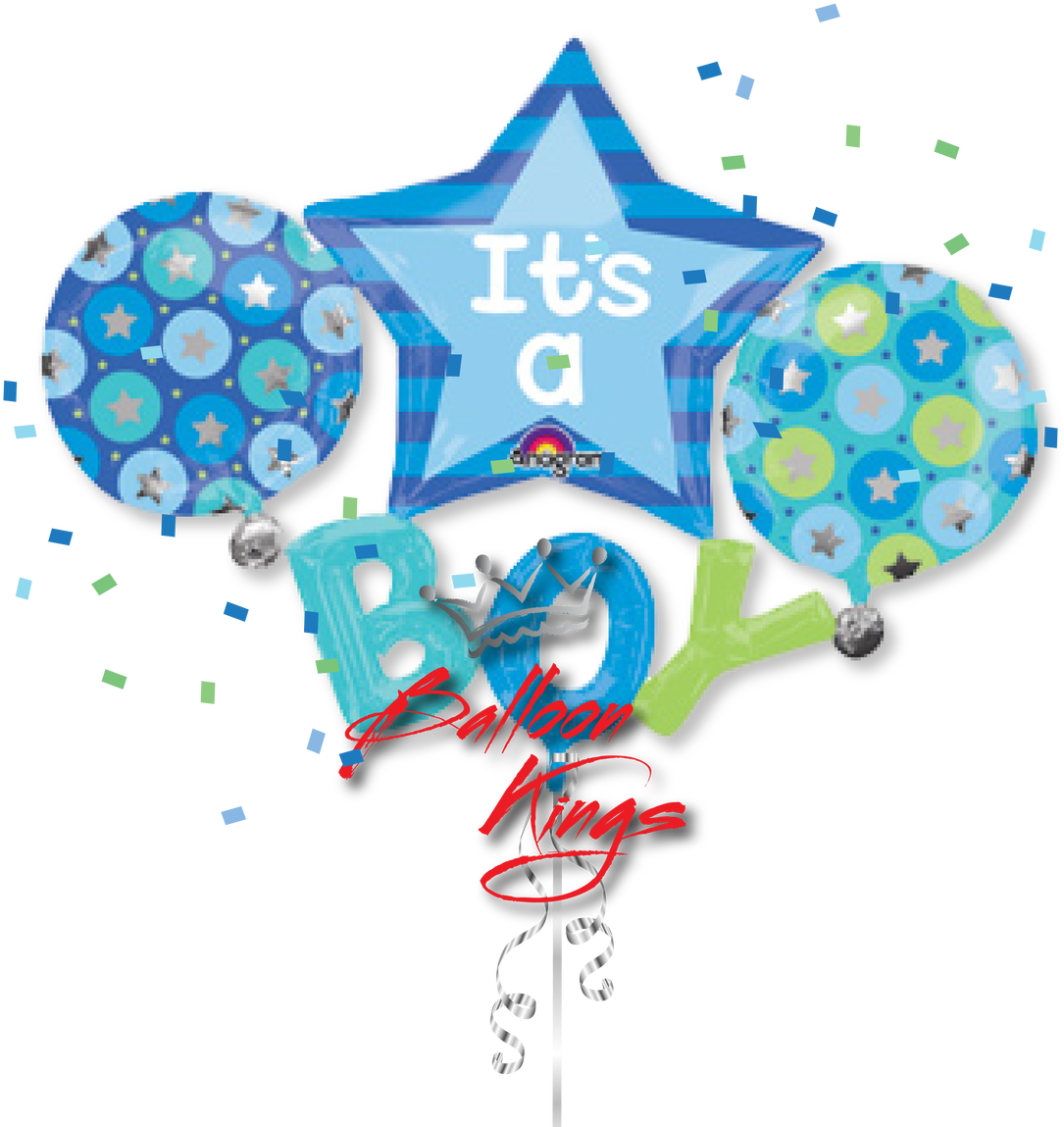 Its A Boy Display - Boy Baby Shower Balloon - Giant Celebrate (1280x1280)