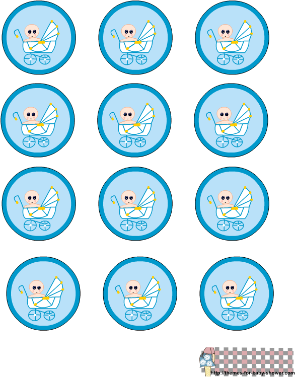 Free Printable Baby Boy Shower Labels Stickers Para Baby Shower Para Imprimir 612x792 Png Clipart Download