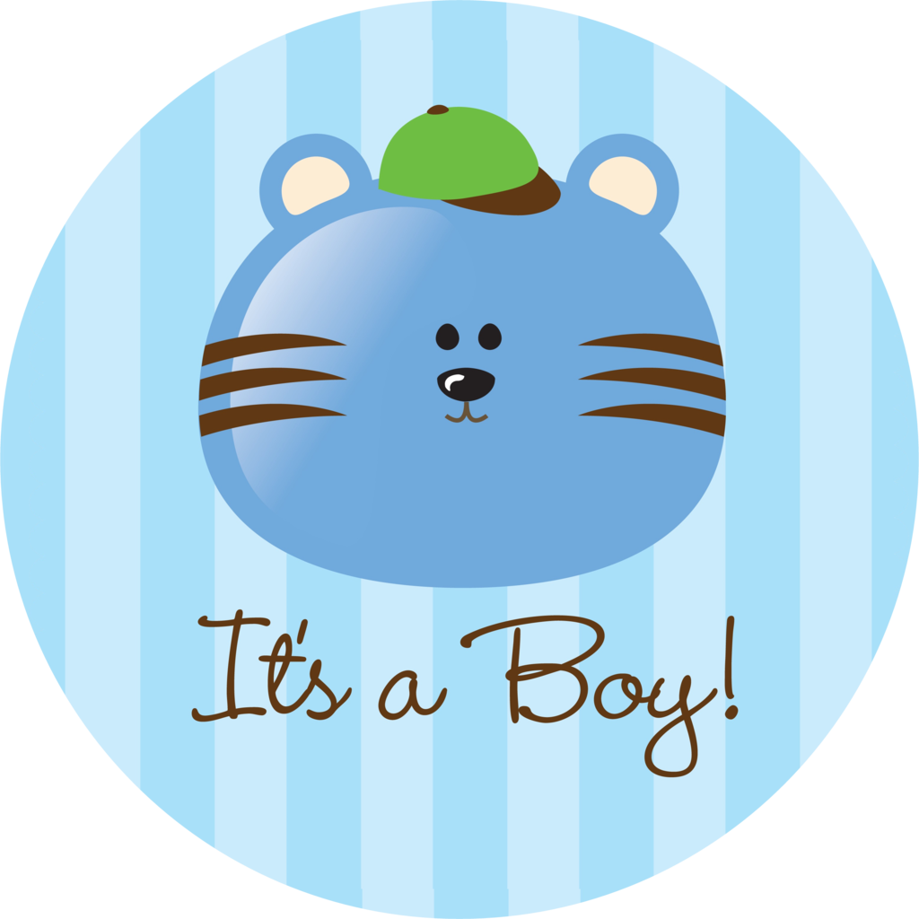 Boy Blue Bear Large - Baby Shower (1024x1024)
