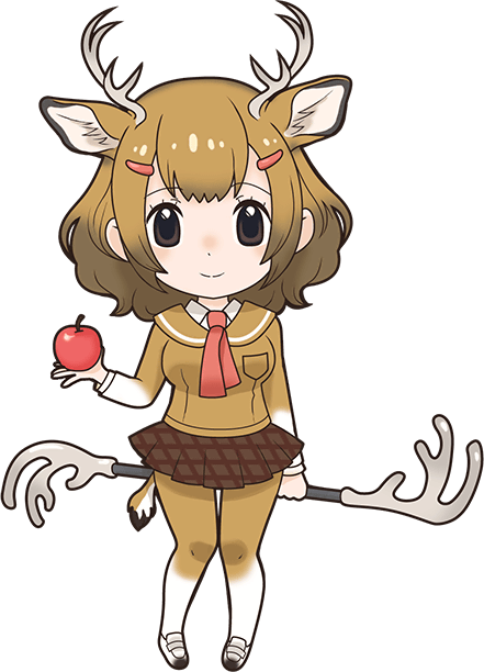 Mule Deer - Kemono Friends Sika Deer (441x612)
