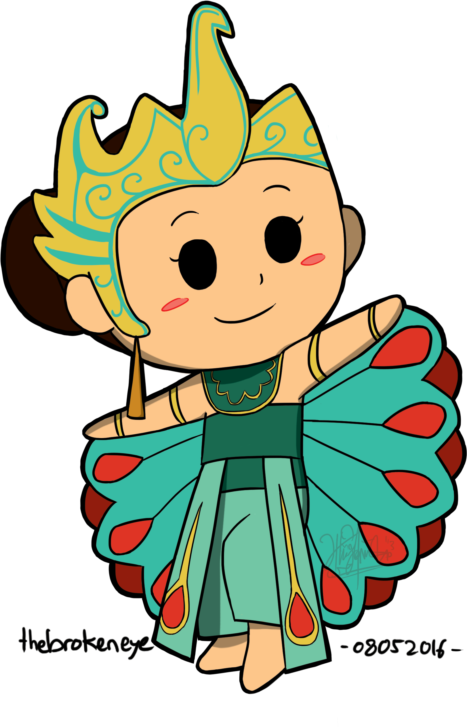 Tari Merak By Thebrokeneye - Tari Merak Clipart (2480x3508)