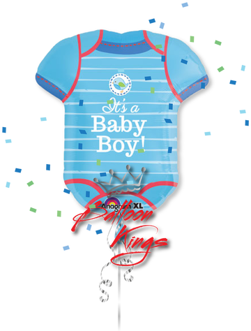 Its A Boy Onesie - 24" Supershape Shower With Love Boy Balloon - Mylar (500x500)