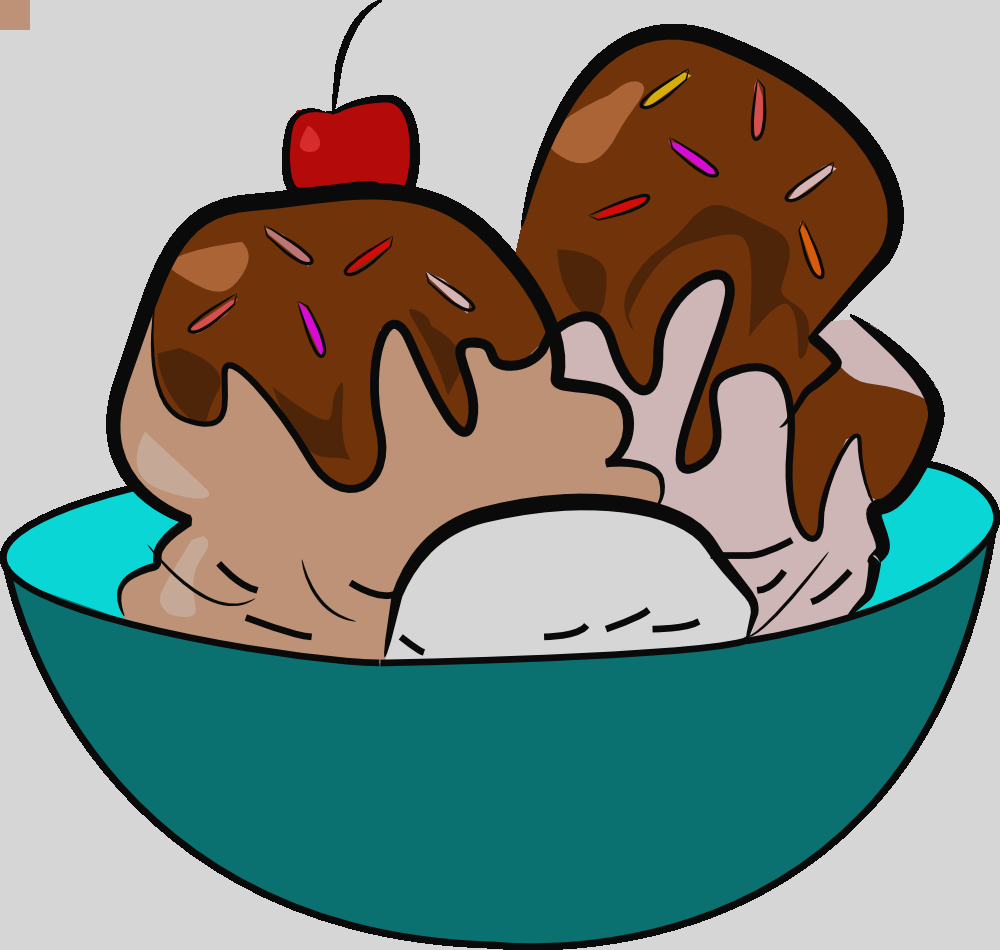Ice Cream Sundae Clip Art (1000x950)