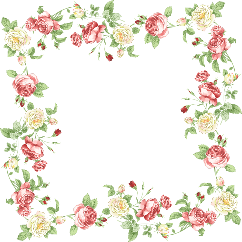Look At Flowers High Quality Png Images Archive - Vintage Flower Border Png (800x800)