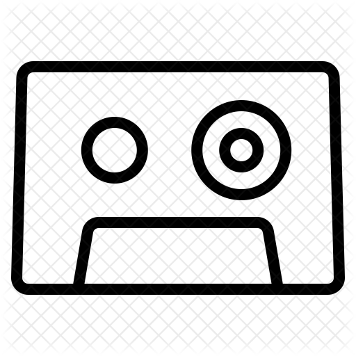 Cassette Tape Icon - Compact Cassette (512x512)